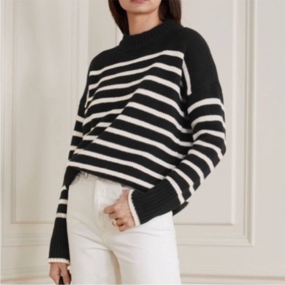 Philosophy Chunky Knit Crewneck Striped Sweater S/M